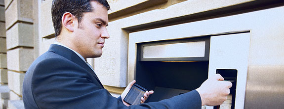 Man at ATM